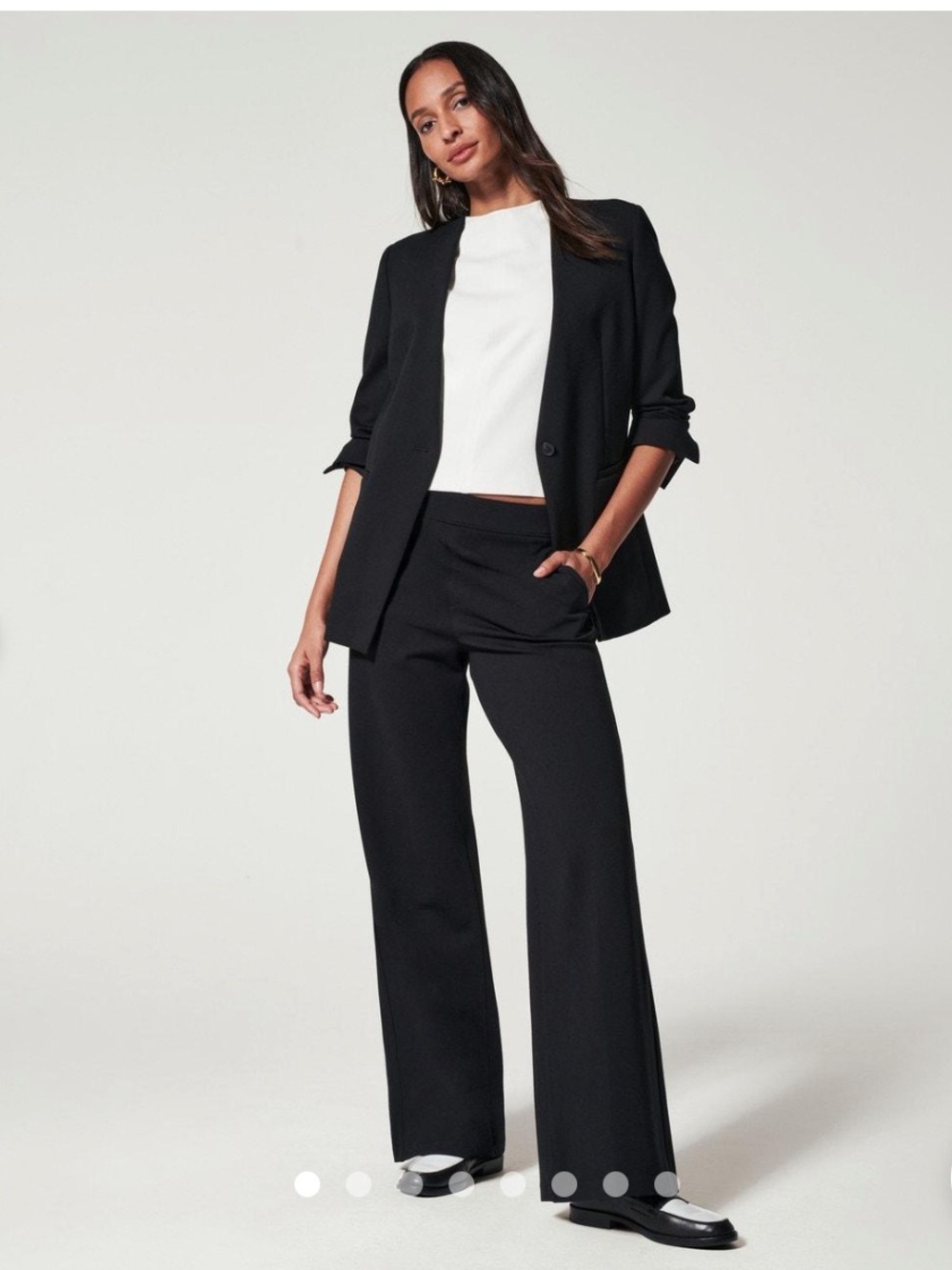 Spanx Womens Perfect Collarless Blazer in Classic Black Size Extra Large NWT
